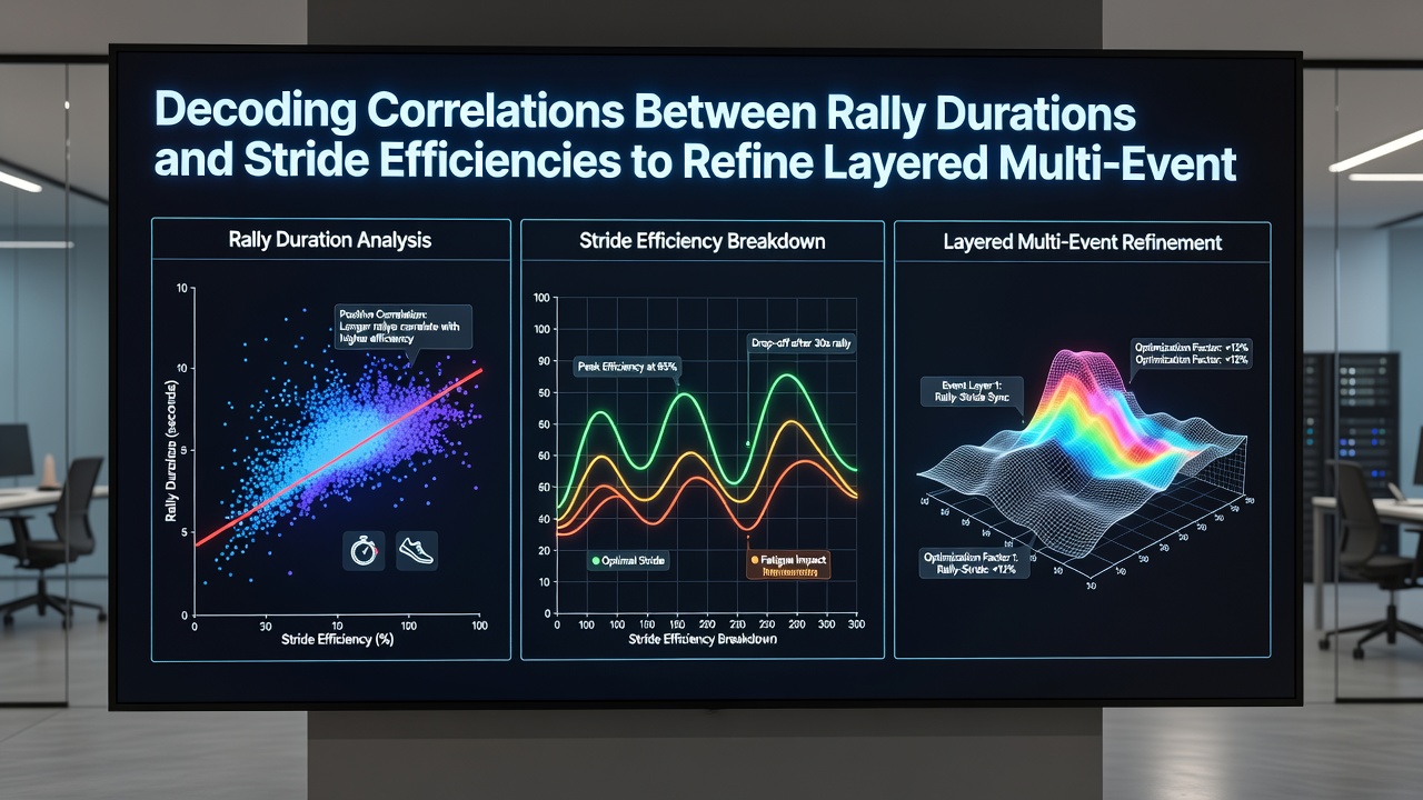 Split-screen graphic comparing tennis rally timelines with horse stride analysis charts used in multi-event betting models